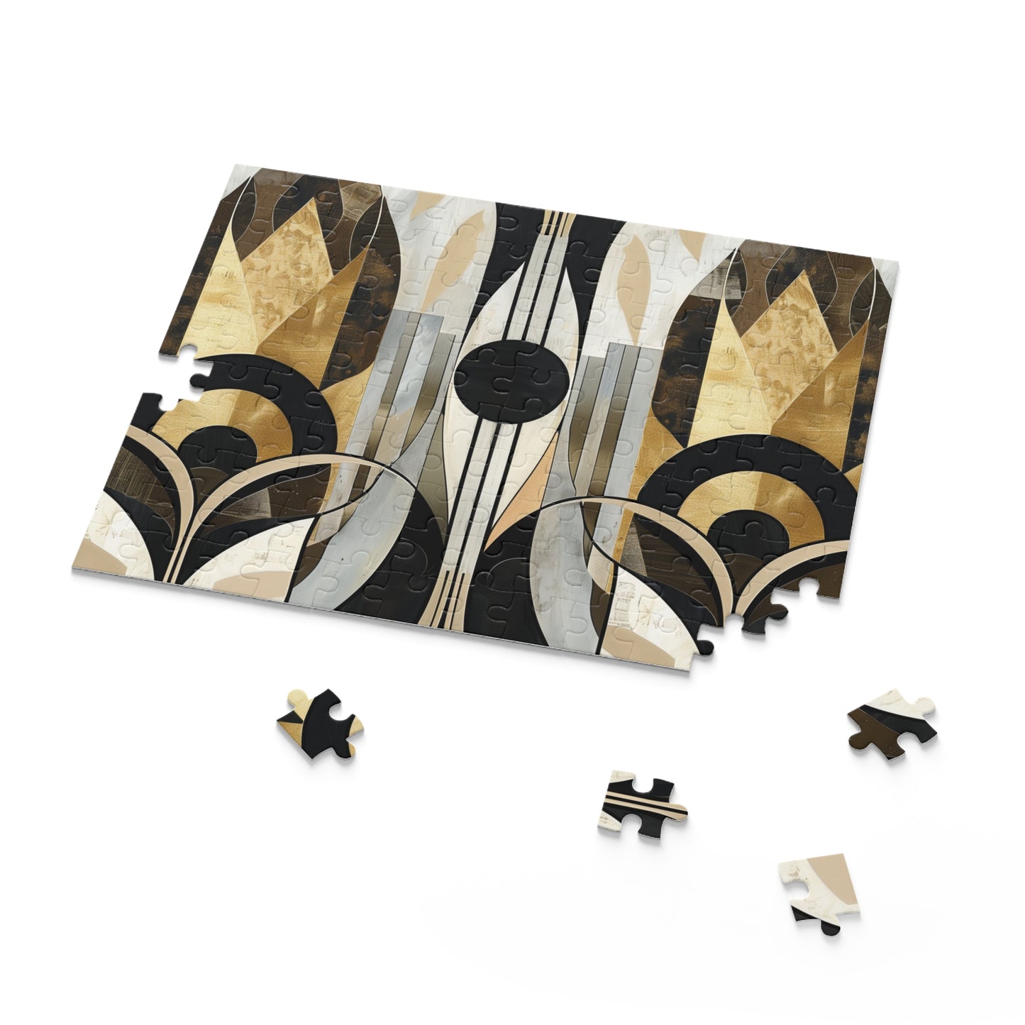 Deco Abstract Puzzle Collection - Engaging abstract art deco jigsaw puzzle with intricate patterns for creative relaxation