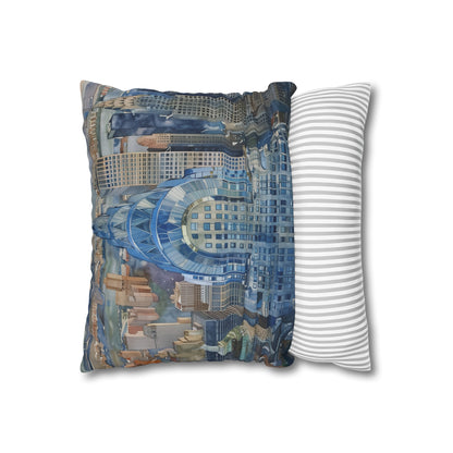 "NYC Skyline Watercolor Dreams Pillowcase - Soft and Stylish Bedding featuring Chrysler Building - Perfect Gift for all Seasons"