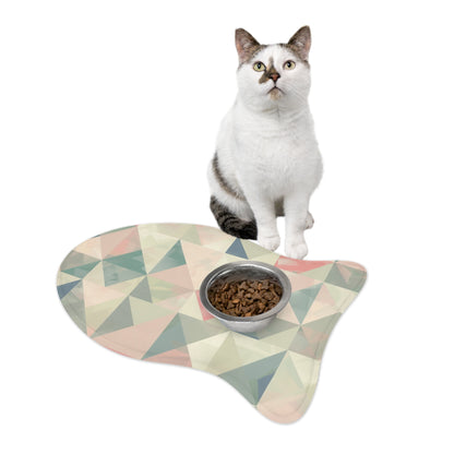 Chic Geometric Pet Feeding Mat