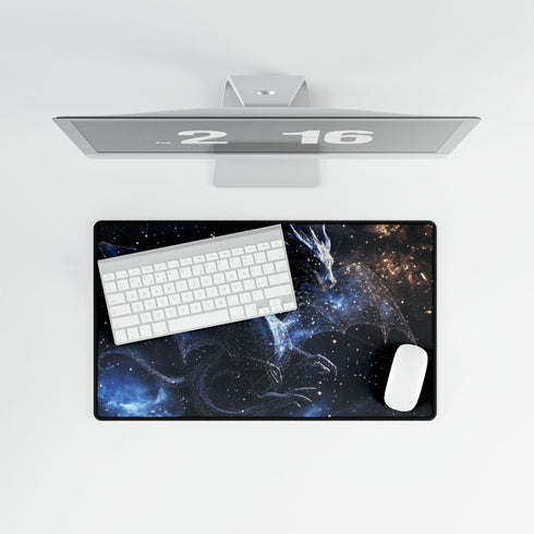 Dragon Shaped Constellation in Deep Space — XL & XXL Desk Mat — Product Detail View 8