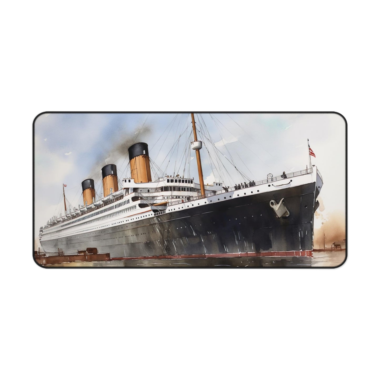 "Titanic Ship Desk Mat - Bring History to Your Workspace with Iconic Ship Image"