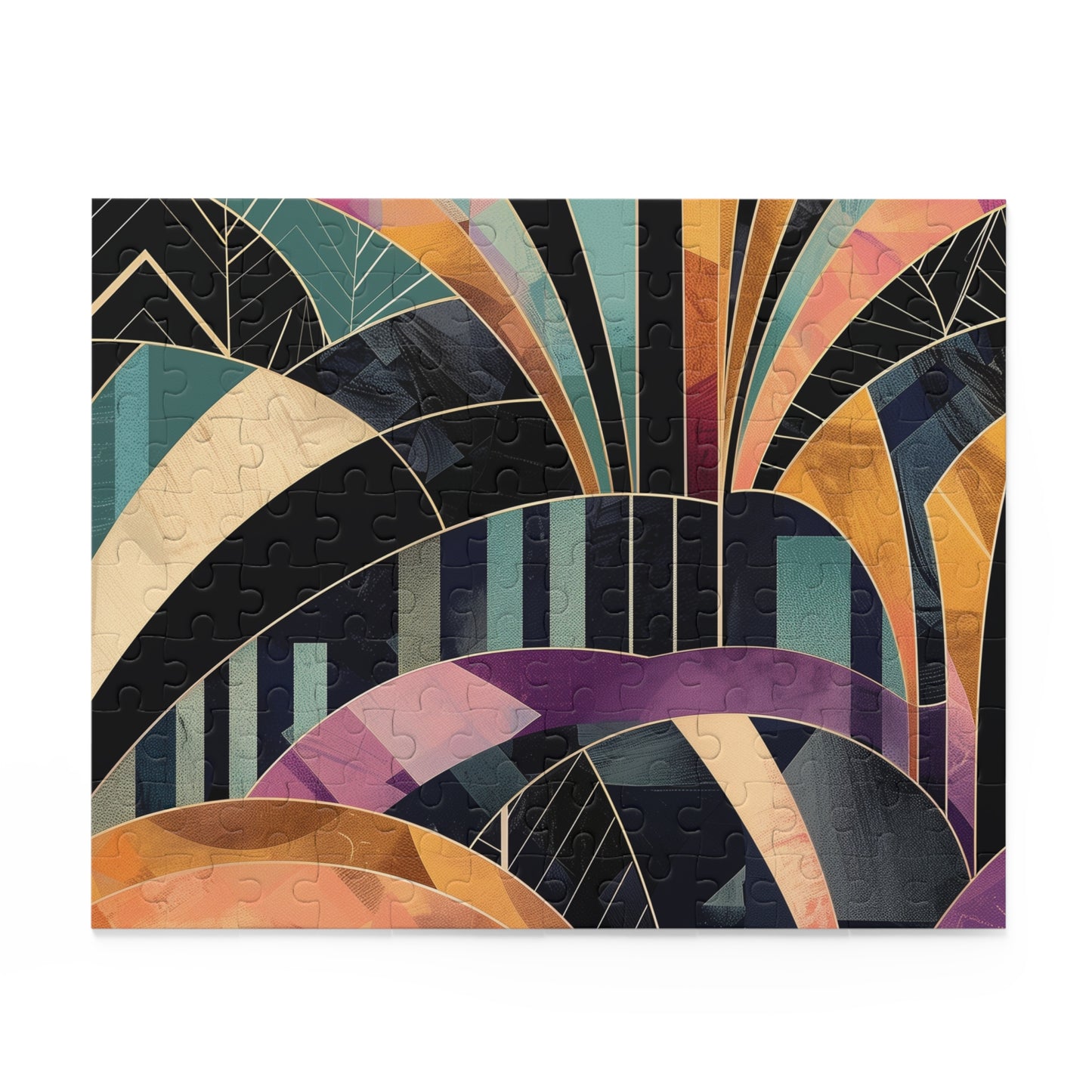 Abstract Deco Pattern Puzzle - Intricate art deco design for hours of mesmerizing puzzling fun