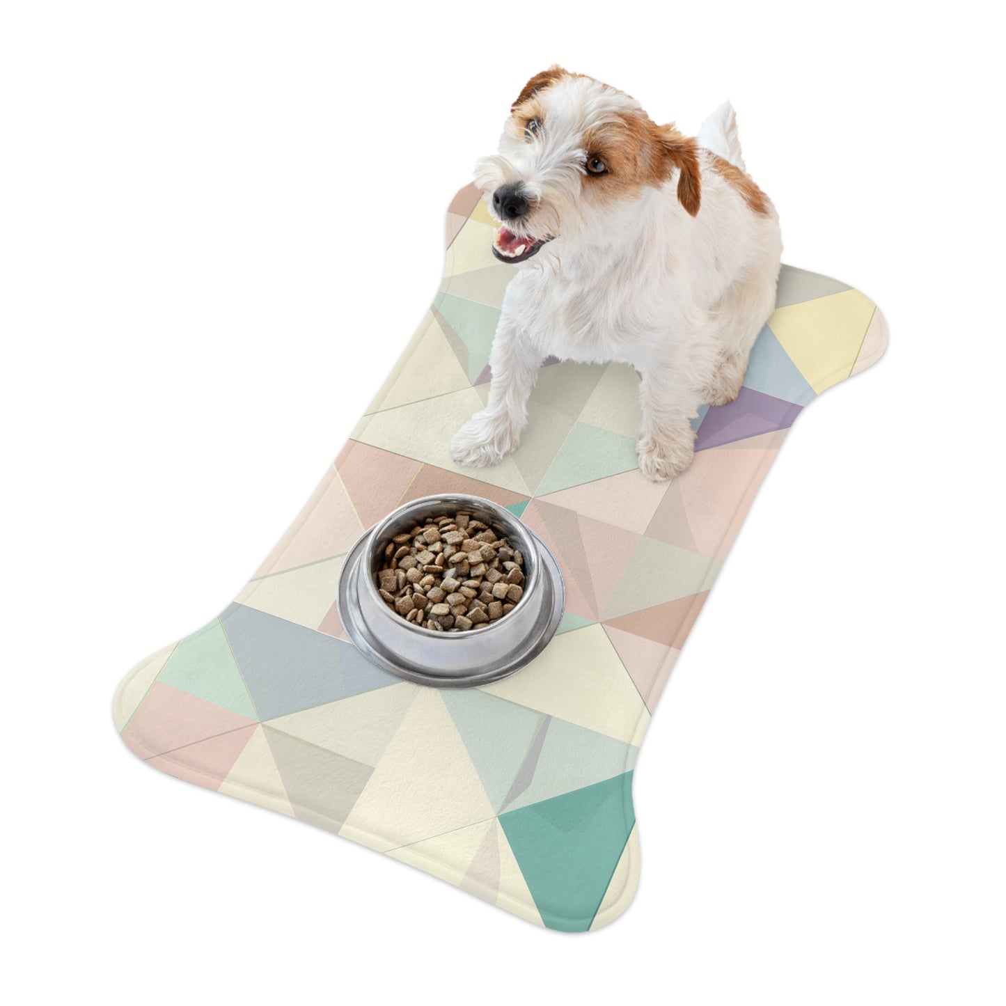 Chic Geometric Pet Feeding Mat