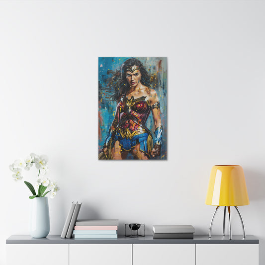 Wonder Woman Canvas Print : Amazonian Power and Grace | Canvas | Art & Wall Decor, Canvas, Fall Picks, Hanging Hardware, Home & Living, Indoor, Top Spring Products, Valentine's Day promotion | Prints with Passion