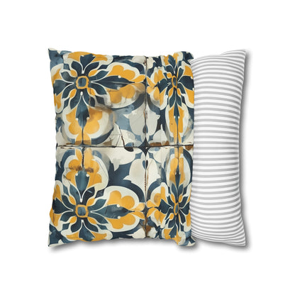 "Artisan Tiles Pillow Case - Elegant seamless pattern for sophisticated bedding"