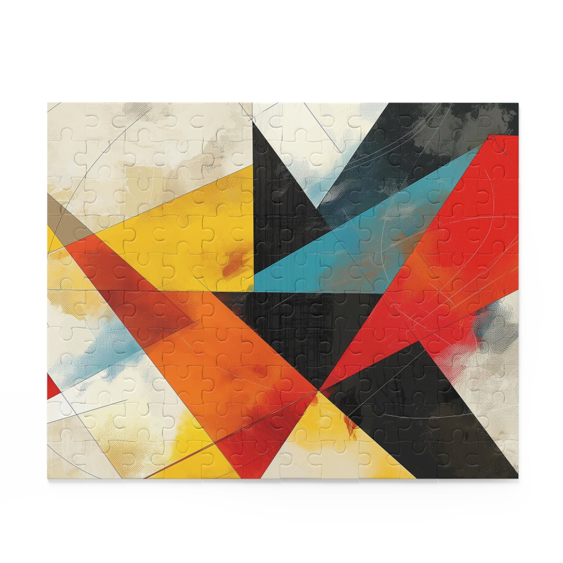 "Colorful Geometric Shapes Jigsaw Puzzle for All Skill Levels"