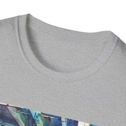 Urban Odyssey in Watercolor: The New York Subway T-shirt