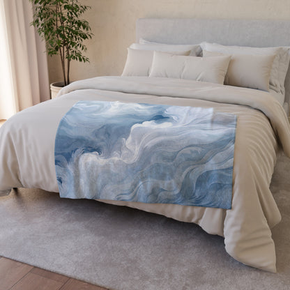 flowing lines and calming aesthetic create a peaceful environment that your dog will love to snuggle up in. Treat your furry companion to the luxury of this beautiful blanket and watch them drift off into dreamland.