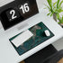 Techno Zebra Running Through Circuits — XL & XXL Desk Mat — Product Detail View 7