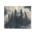 Cloud Cathedral Struck by Lightning — Plush Fleece Throw Blanket — Draped Over Sofa & Bed Lifestyle View