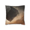 Tesseract Floating in Desert Storm Double-Sided Square Cushion Cover