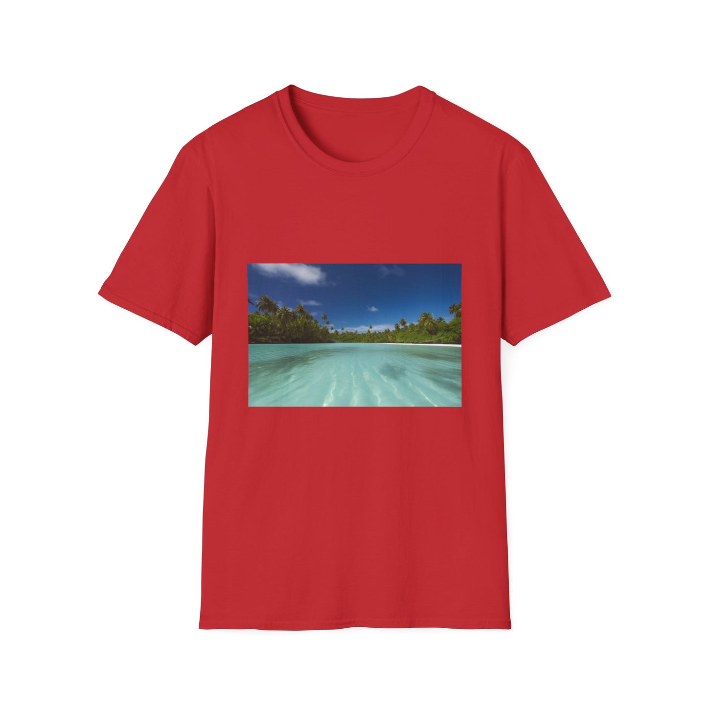 Aitutaki: Paradise Unveiled T-Shirt - Tropical island escape featuring azure waters, coral reefs, white-sand beaches, and lush landscapes from Cook Islands. Perfect reminder of tranquility and beauty in remote destinations.