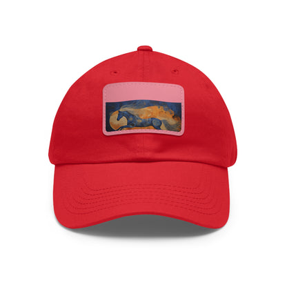 Gallop Through Abstract Art: Horsefull Body Textured Baseball Cap