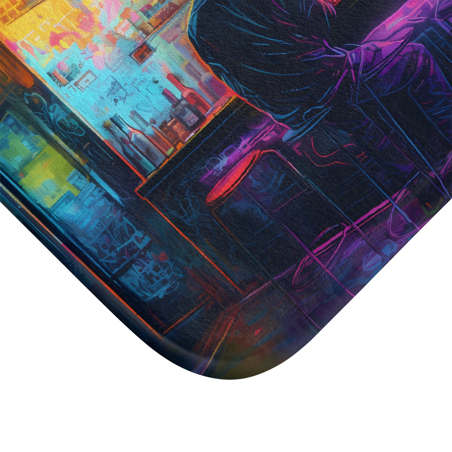 Neon Nights Bath Mat