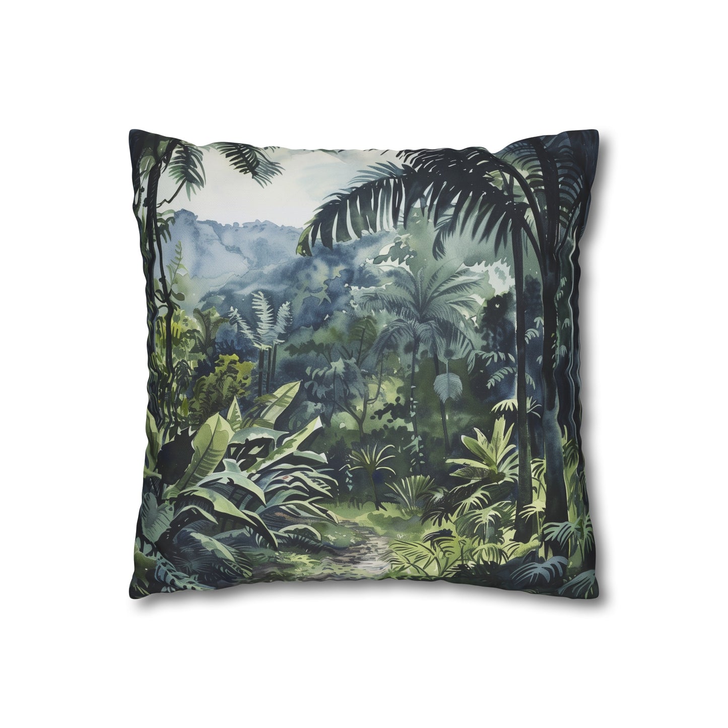 "Vibrant Congo Rainforest Dreams Pillowcase - High-Quality, Comfortable, and Stylish for All Seasons - Great Gift Option!"