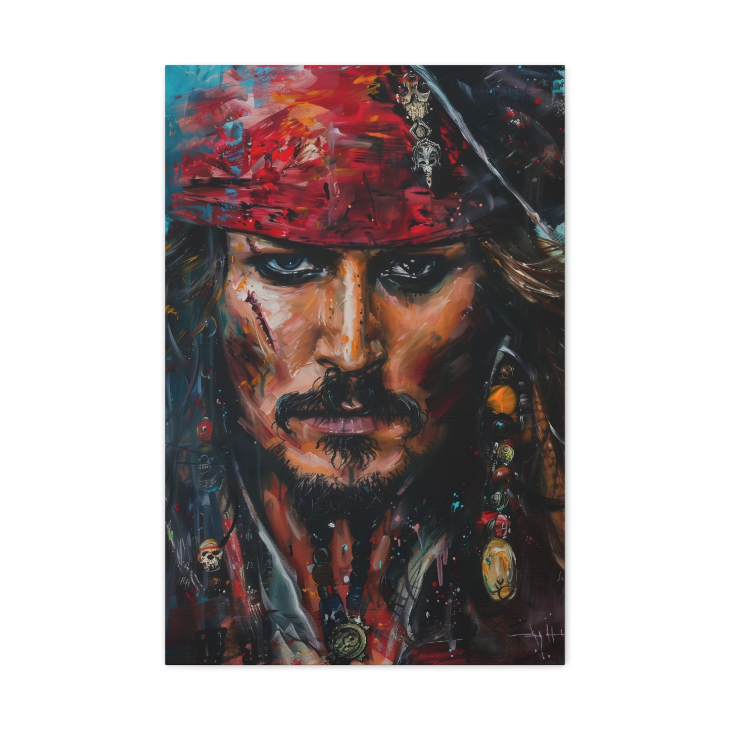 Captain Jack Sparrow Figurine Canvas: A Pirates Adventure | Canvas | Art & Wall Decor, Canvas, Fall Picks, Hanging Hardware, Home & Living, Indoor, Top Spring Products, Valentine's Day promotion | Prints with Passion