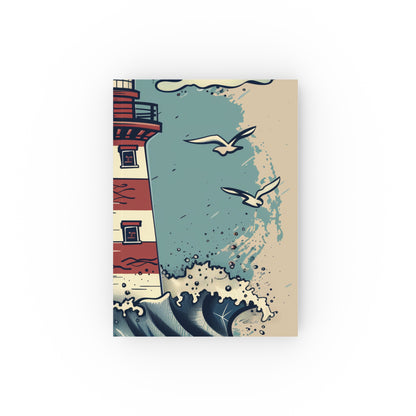 "Guiding Light Lighthouse & Waves Journal - High-Quality, Stylish, All-Season, Great Gift!"