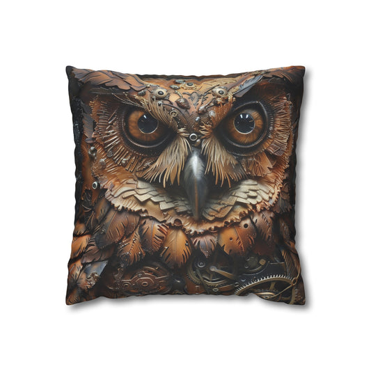 Mechanical Owl Pillowcase | Pillow Cases | All Over Print, AOP, Bed, Bedding, Home & Living, Indoor, Pillow Case, Pillow Covers, Pillows & Covers, Sublimation | Prints with Passion