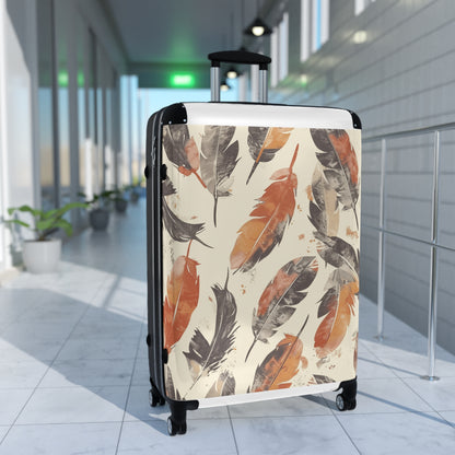 Feathered Boho Chic Suitcase Pattern