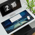 Moonlight Spilling from Open Book — XL & XXL Desk Mat — 3mm Non-Slip Natural Rubber Base Detail