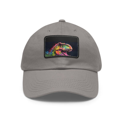 Dino Dreams Watercolor Neon Baseball Cap