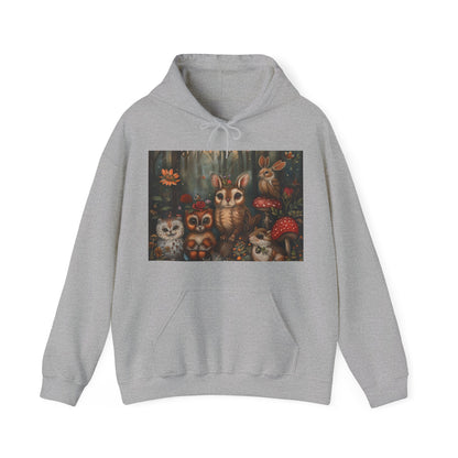 Whisper of the Wild: A Woodland Creatures Fable Hoodie