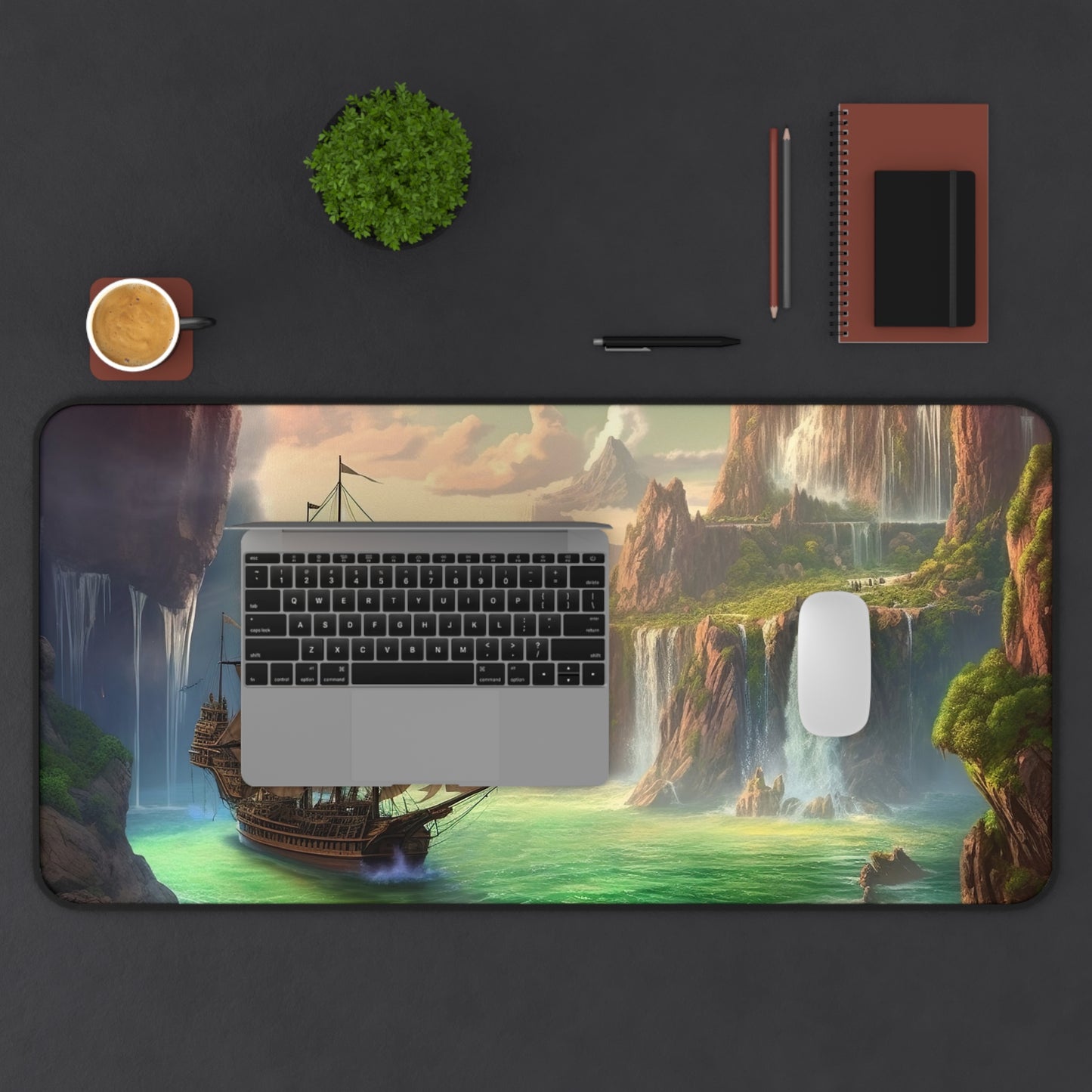 "Enchanted Neverland Desk Mat - Whimsical Peter Pan-inspired design to transform your workspace"