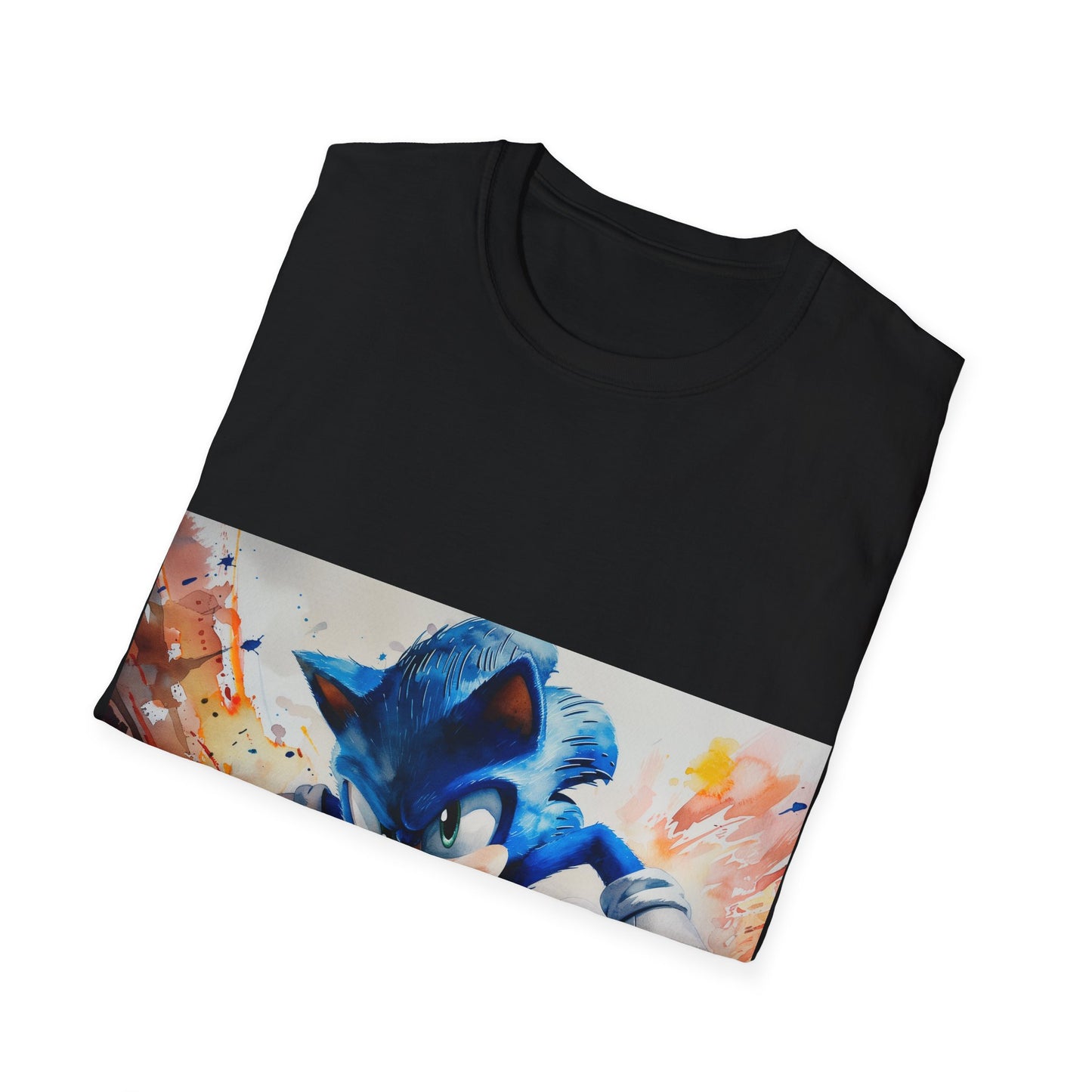 Sonic Watercolor Tee: Speedy Style