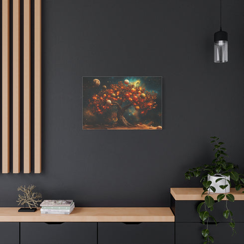 Tree with Planets Growing as Fruit (Edition II) — Canvas Wall Art — Product Detail View 8
