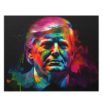 Trump Neon Watercolor Puzzle