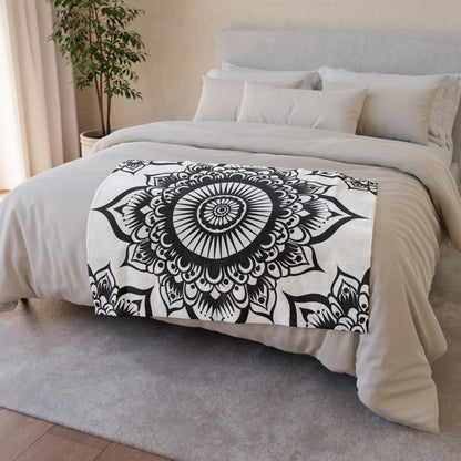 making it the perfect companion for meditation or simply adding a touch of zen to your daily routine. Snuggle up with this cozy blanket and let the soothing energy of the mandala guide you towards inner peace and harmony.

Bring harmony to your home with our Mandala Bliss Blanket. This beautifully designed blanket features a mandala pattern that promotes a sense of tranquility and focus. Whether you use it for meditation