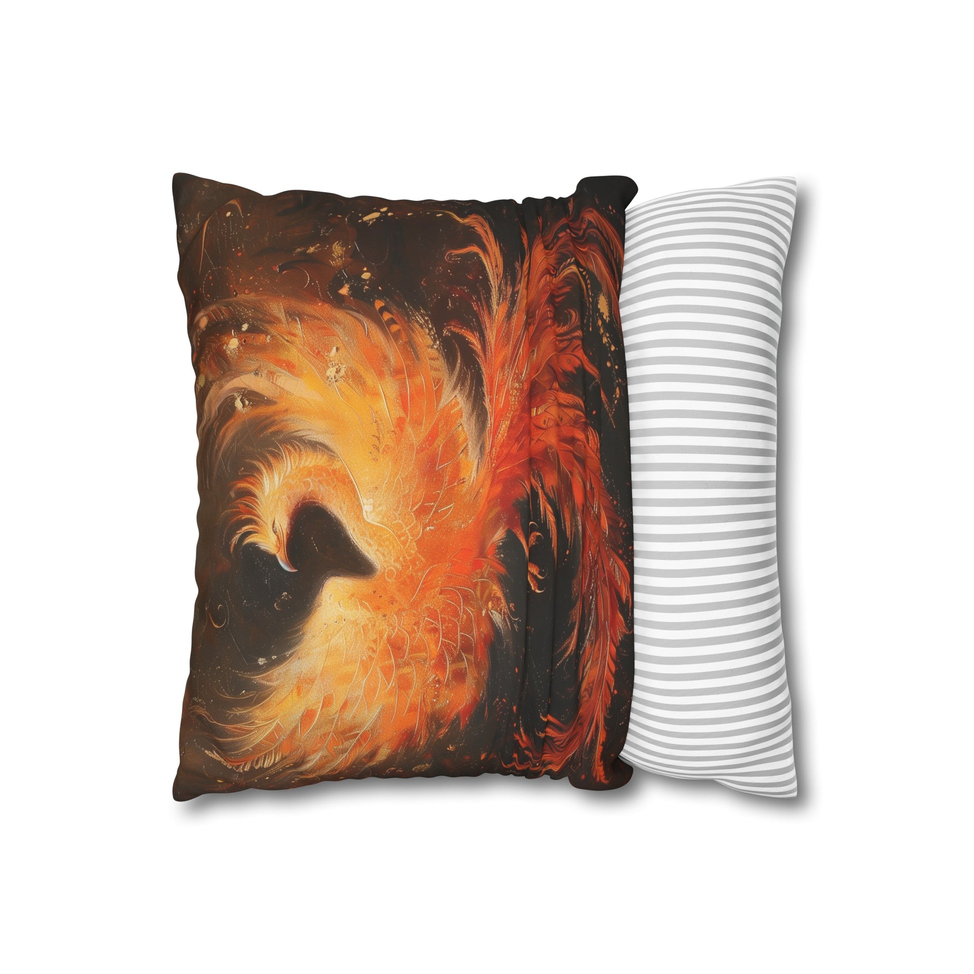 "Phoenix Rising Pillowcase - Transform your sleep space with this stunning phoenix design, symbolizing rebirth and renewal. High-quality, comfortable, and stylish - perfect for all seasons. Great gift! Shop now."