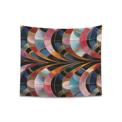 Art Deco Vision: An Abstract Tapestry - Geometric Shapes and Vibrant Colors - High Quality Material - Great Gift - 34"x40" & 57"x57" Sizes - PrintsWithPassion