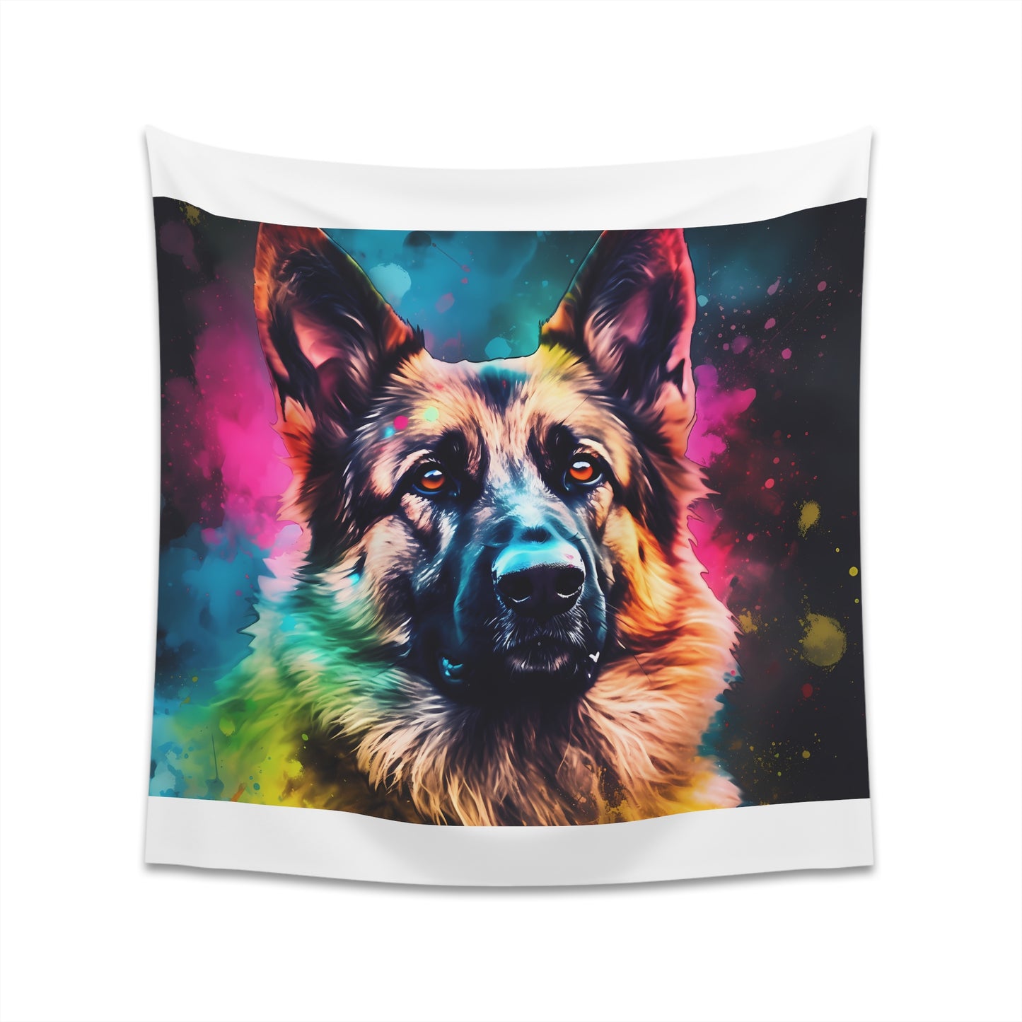 German Shepherd Tapestry: Strength and Loyalty Masterpiece - Perfect Gift for Dog Lovers - High-Quality Material