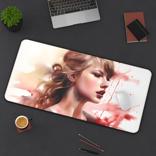 Swift Watercolor Desk Mat | Desk Mat | Accessories, Back-to-School, Desk, Fall Bestsellers, Home & Living, Mouse pad, Mouse Pads, Mousepad, Seasonal Picks, Stationery, TikTok | Prints with Passion