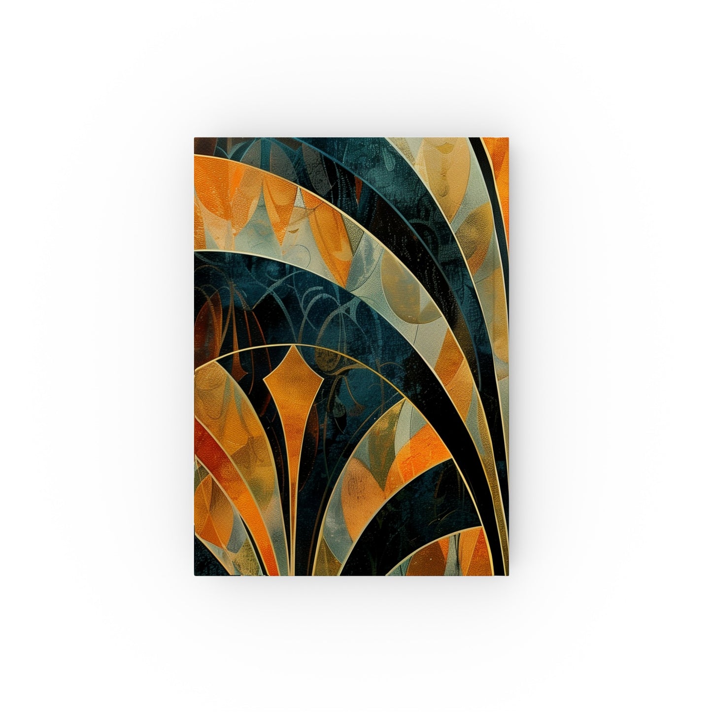 "Deco Dreams Geometric Pattern Journal - Stylish Art Deco Design for Creative Inspiration and Personal Reflection"