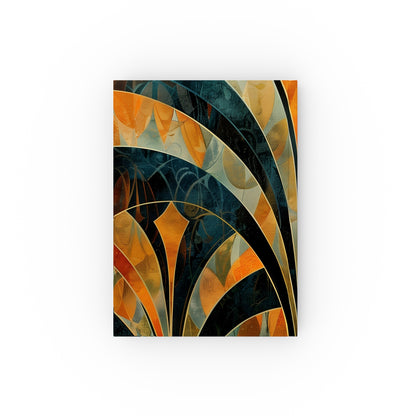 "Deco Dreams Geometric Pattern Journal - Stylish Art Deco Design for Creative Inspiration and Personal Reflection"