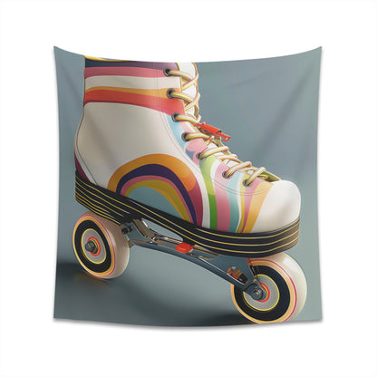 "Retro Tapestry with Classic Roller Skate Design | Vintage Style | High-Quality Material | Perfect Gift | 34" x 40" & 57" x 57" Sizes"