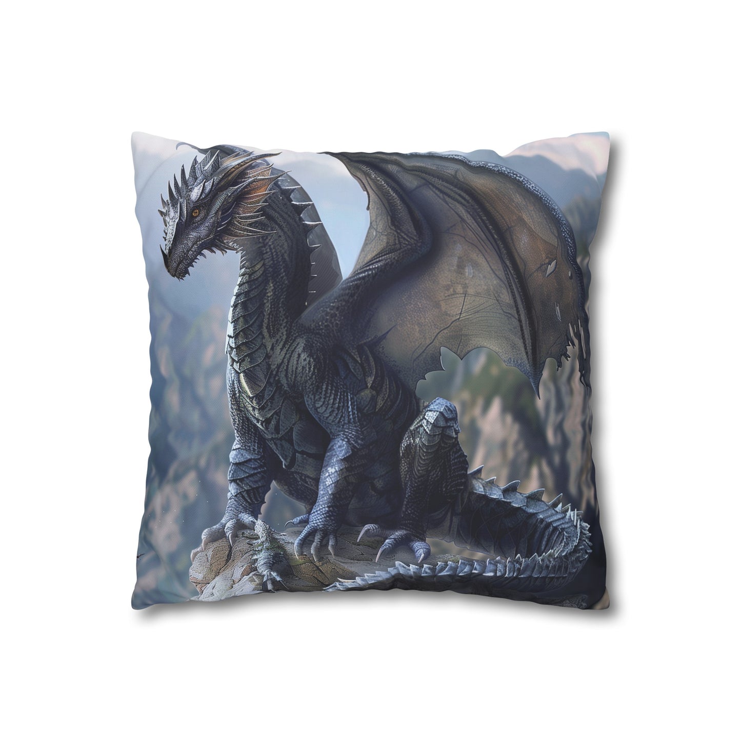 Dragon Fire Pillowcase - Fiery dragon design on a high-quality, comfortable pillowcase perfect for fantasy lovers.