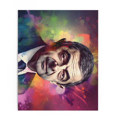 Neon Rowan Atkinson Watercolor Puzzle