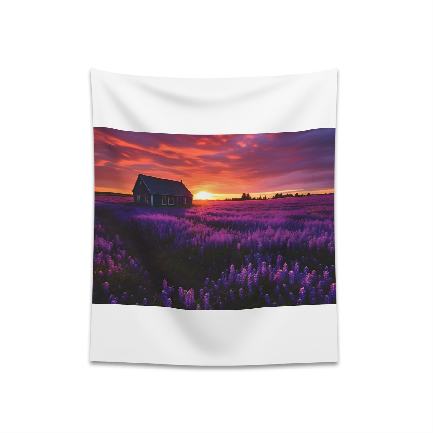 Dutch Flower Fields Tapestry: Vibrant Bloom of Tulips, Lilies, Hyacinths - Perfect Wall Art