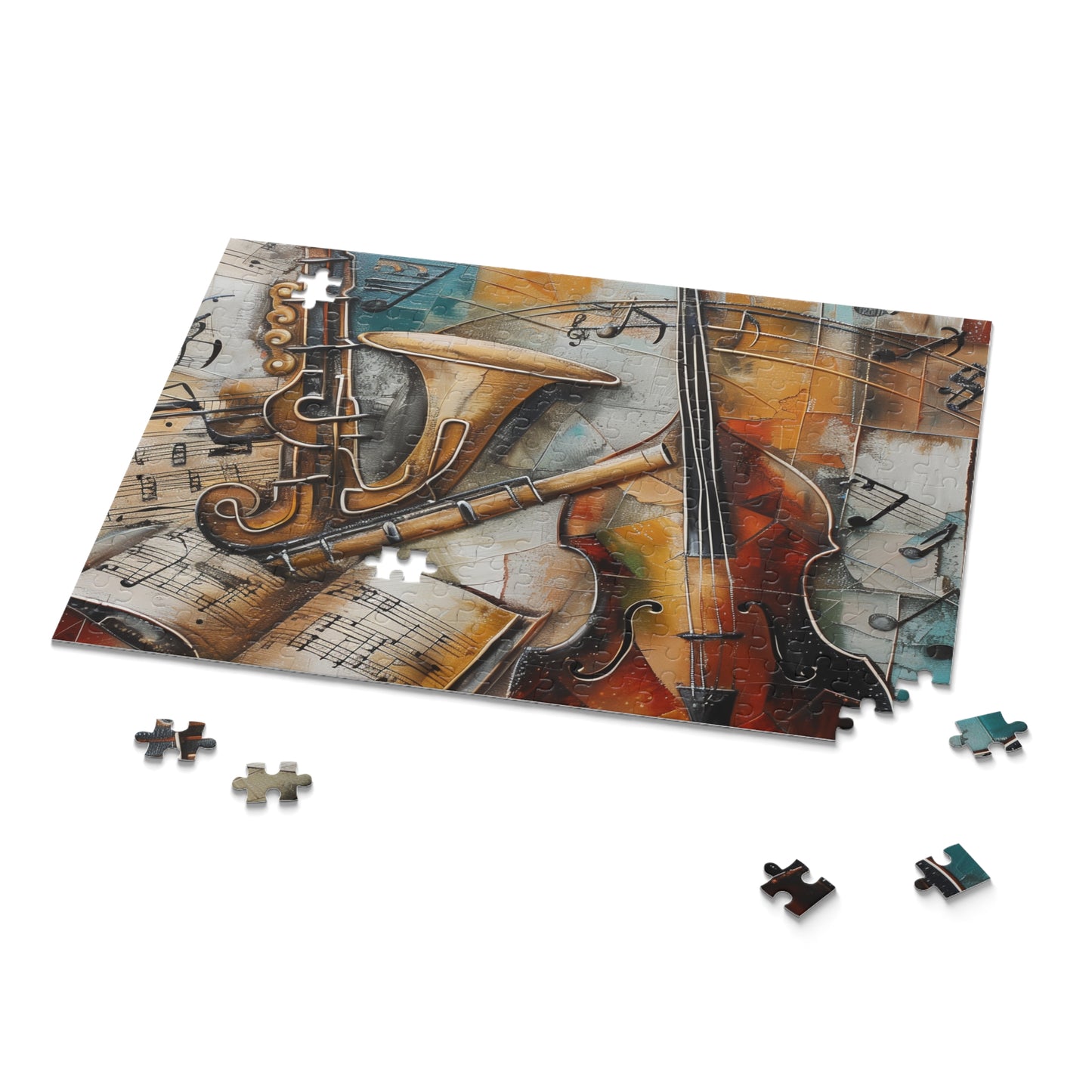 "Musical Harmony Jigsaw Puzzle - Engaging music-themed design for puzzle lovers and music enthusiasts"