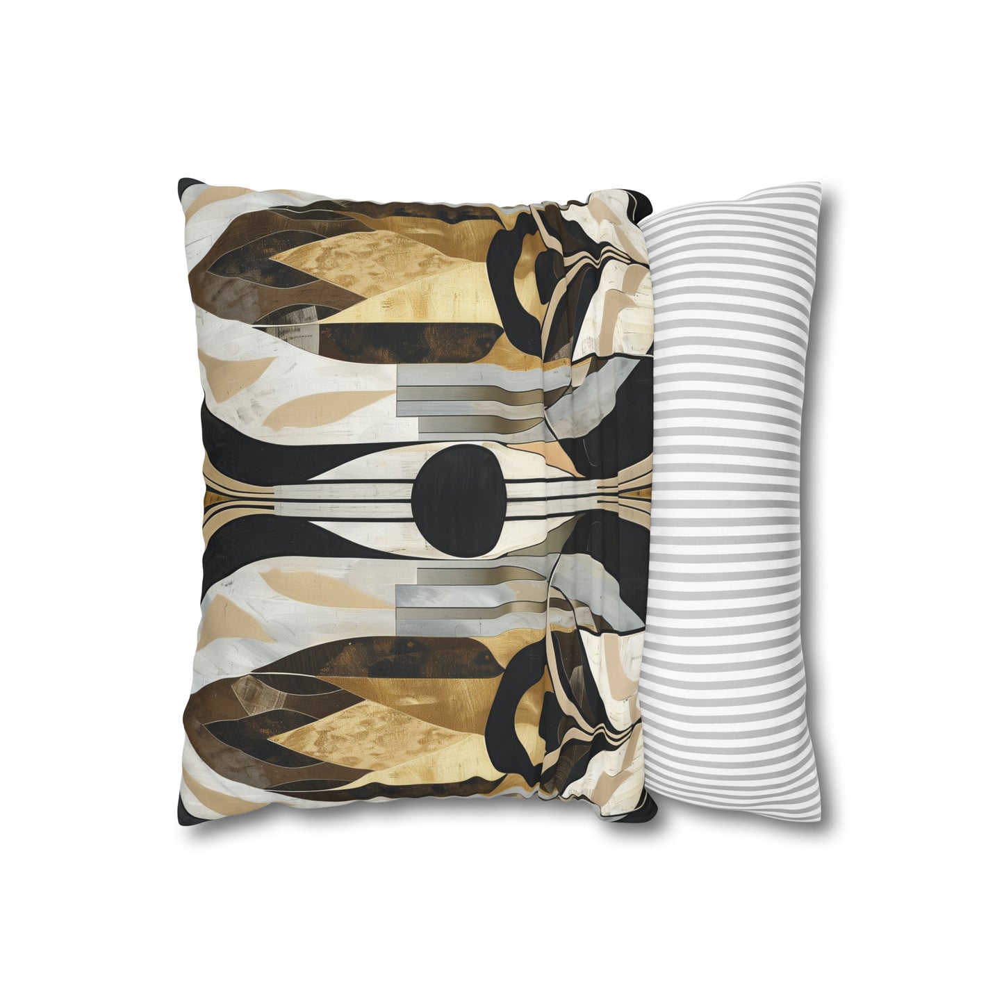 "Vintage Art Deco Pillowcase with Geometric Patterns and Metallic Accents - High-Quality and Stylish Bedding for All Seasons | Deco Delight Pillowcase"