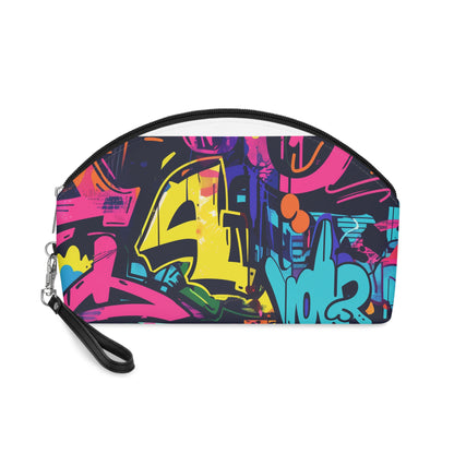 Neon Urban Graffiti Makeup Bag | Makeup Bag | Accessories, All Over Print, AOP, Cosmetics, Pouches, Sublimation, Travel Accessories, With zipper | Prints with Passion