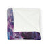Cosmic Hand Reaching from Black Hole — Plush Fleece Throw Blanket — Product Detail View 11