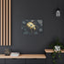Golden Beetle Crawling on Obsidian Floor — Canvas Wall Art — Product Detail View 8