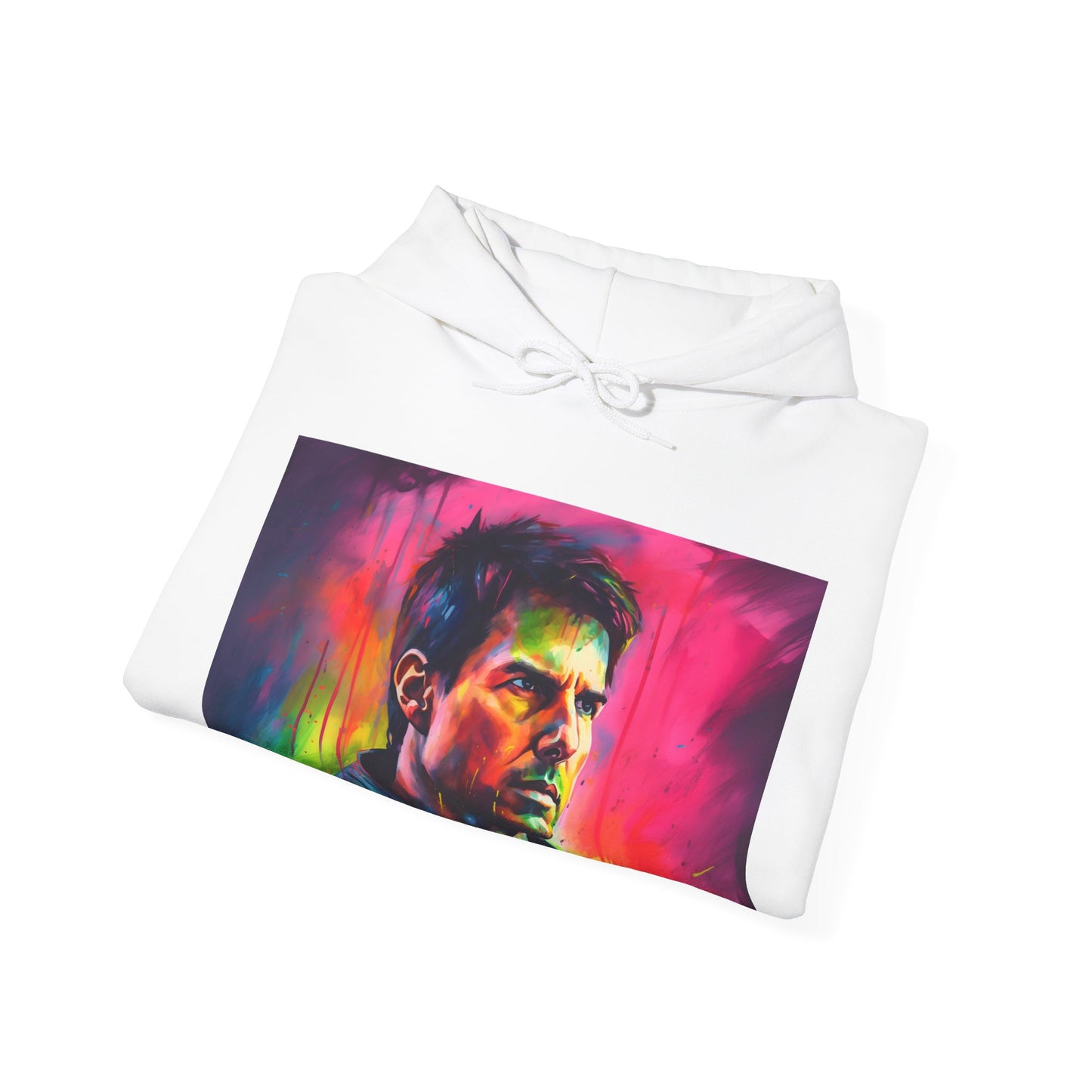 Tom Cruise Neon Watercolor Hoodie.