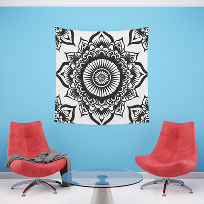 Mandala Serenity: A Tapestry of Peace | Wall Tapestry | All Over Print, AOP, Decor, Halloween, Home & Living, Home Decor, Indoor, Spring Essentials, Sublimation, Tapestry | Prints with Passion