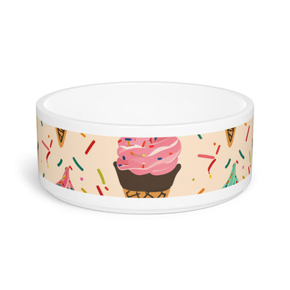 Sprinkle Cone Pet Bowl: Sweet & Stylish Dining