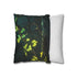 Glowing Vines Growing Through Broken Tech (Edition II) — 40×40 Cushion Cover — Sofa & Living Room Lifestyle View